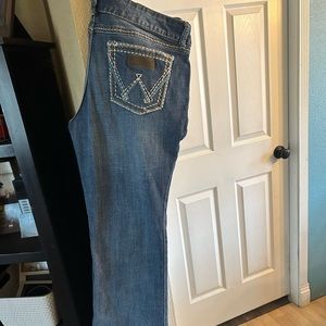 Wrangler boot cut low rise jeans